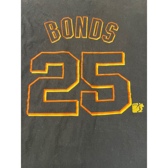 Majestic Other - Majestic Barry Bonds San Francisco Giants 25 Black T-Shirt Mens Large vintage